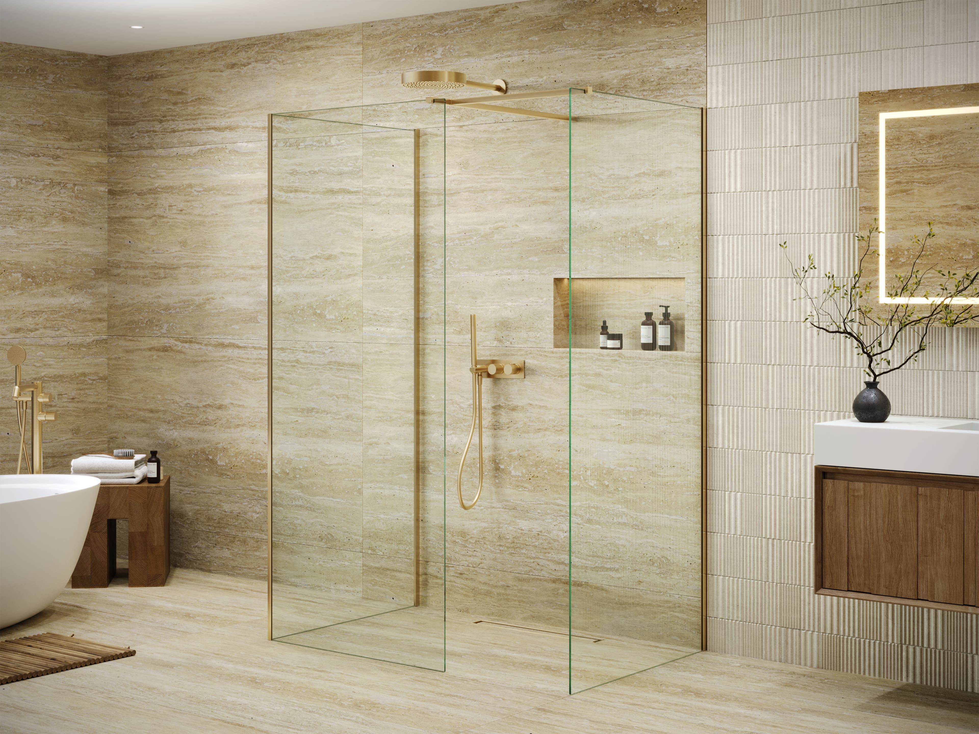 Flat Wall Three-sided Wetroom - 1 | Kernohan Distribution